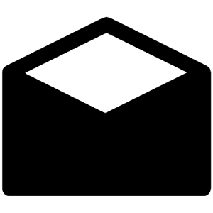 Mail Open Sharp Icon from Ionic Sharp Set