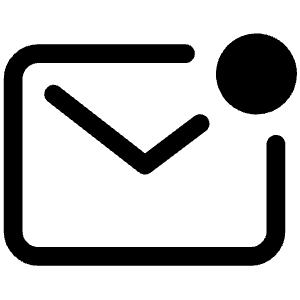 Mail Unread Outline Icon from Ionic Outline Set
