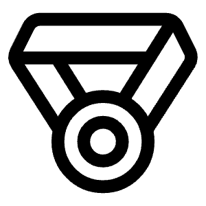 Medal Outline Icon from Ionic Outline Set