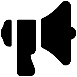 Megaphone Icon from Ionic Filled Set