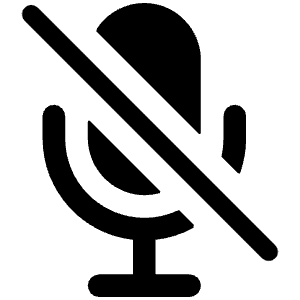 Mic Off Icon from Ionic Filled Set