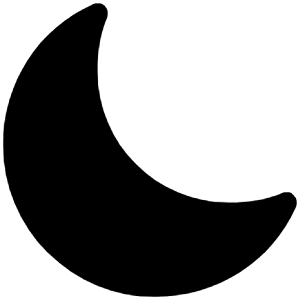 Moon Icon from Ionic Filled Set
