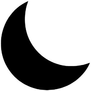 Moon Sharp Icon from Ionic Sharp Set