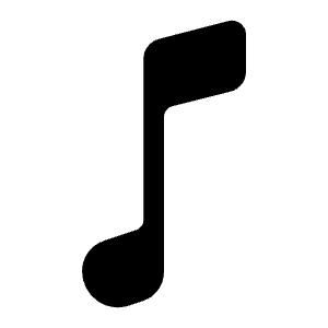 Musical Note Icon from Ionic Filled Set