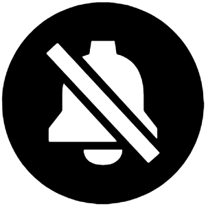 Notifications Off Circle Sharp Icon from Ionic Sharp Set