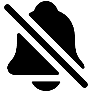 Notifications Off Icon from Ionic Filled Set