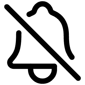 Notifications Off Outline Icon from Ionic Outline Set