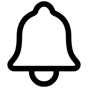 Notifications Outline Icon from Ionic Outline Set