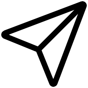 Paper Plane Outline Icon from Ionic Outline Set