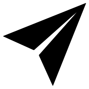 Paper Plane Sharp Icon from Ionic Sharp Set