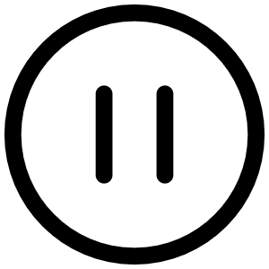 Pause Circle Outline Icon from Ionic Outline Set