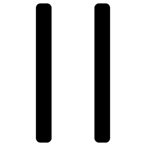 Pause Outline Icon from Ionic Outline Set