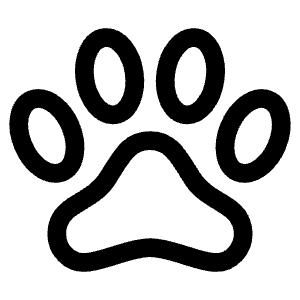 Paw Outline Icon from Ionic Outline Set