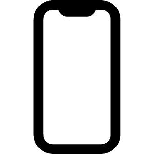 Phone Portrait Outline Icon from Ionic Outline Set