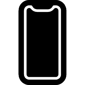 Phone Portrait Icon from Ionic Filled Set