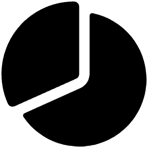 Pie Chart Icon from Ionic Filled Set
