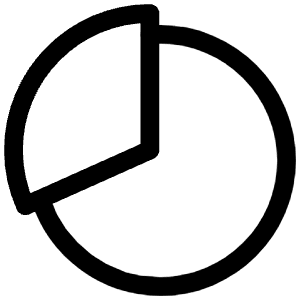 Pie Chart Outline Icon from Ionic Outline Set