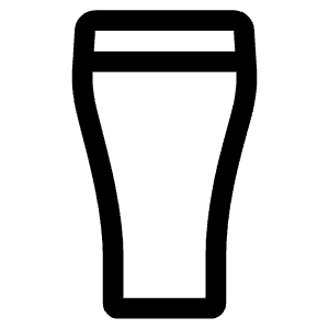 Pint Outline Icon from Ionic Outline Set