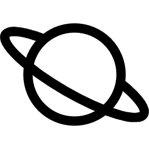 Planet Outline Icon from Ionic Outline Set