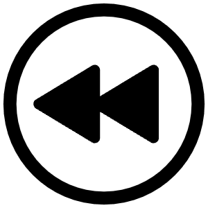 Play Back Circle Outline Icon from Ionic Outline Set