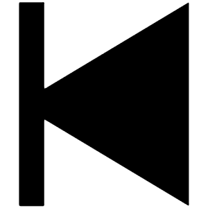 Play Skip Back Sharp Icon from Ionic Sharp Set