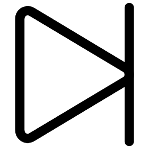 Play Skip Forward Outline Icon from Ionic Outline Set