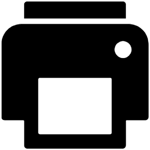 Print Sharp Icon from Ionic Sharp Set