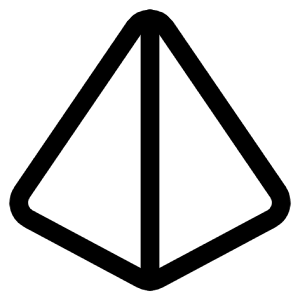 Prism Outline Icon from Ionic Outline Set