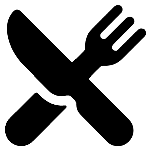 Restaurant Icon from Ionic Filled Set