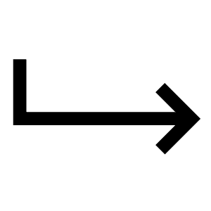 Return Down Forward Sharp Icon from Ionic Sharp Set