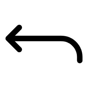 Return Up Back Outline Icon from Ionic Outline Set