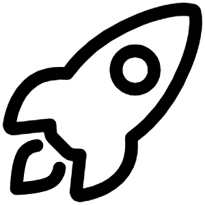 Rocket Outline Icon from Ionic Outline Set