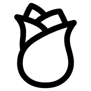 Rose Outline Icon from Ionic Outline Set