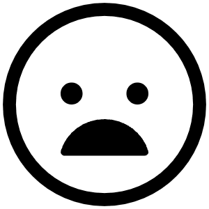 Sad Outline Icon from Ionic Outline Set