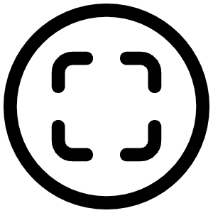 Scan Circle Outline Icon from Ionic Outline Set