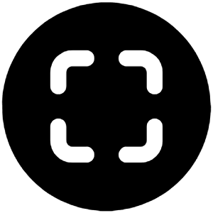 Scan Circle Icon from Ionic Filled Set
