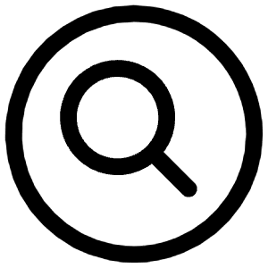Search Circle Outline Icon from Ionic Outline Set