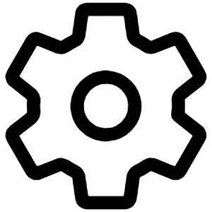Settings Outline Icon from Ionic Outline Set