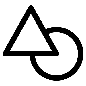 Shapes Outline Icon from Ionic Outline Set