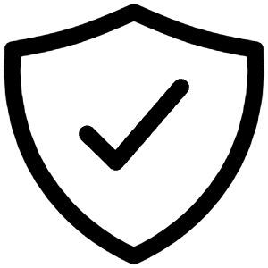 Shield Checkmark Outline Icon from Ionic Outline Set