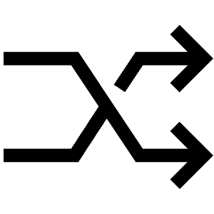 Shuffle Sharp Icon from Ionic Sharp Set