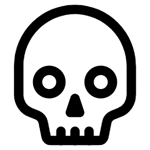 Skull Outline Icon from Ionic Outline Set