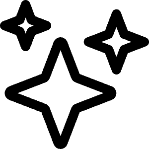 Sparkles Outline Icon from Ionic Outline Set