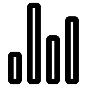 Stats Chart Outline Icon from Ionic Outline Set