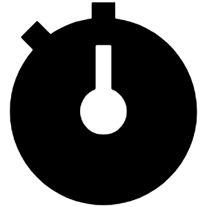 Stopwatch Sharp Icon from Ionic Sharp Set