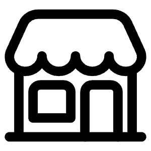 Storefront Outline Icon from Ionic Outline Set