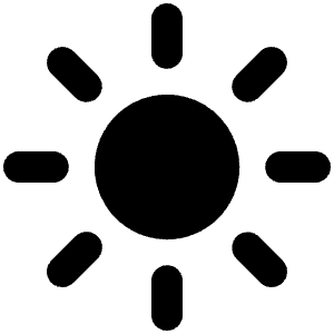 Sunny Icon from Ionic Filled Set