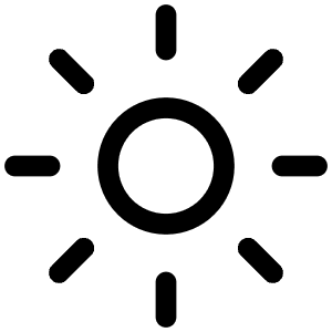 Sunny Outline Icon from Ionic Outline Set