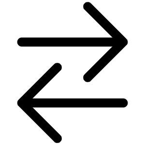 Swap Horizontal Outline Icon from Ionic Outline Set