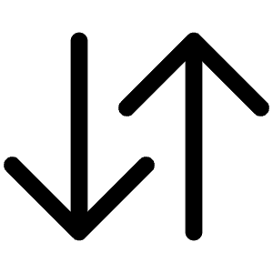 Swap Vertical Outline Icon from Ionic Outline Set